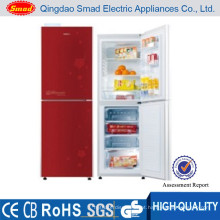 Refrigeradores coloridos vermelhos da porta dobro de alta qualidade do aparelho electrodoméstico com R600a / R134a